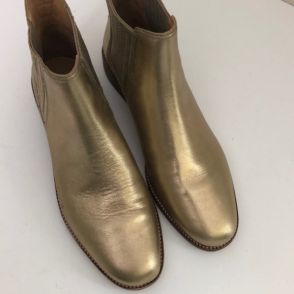 SOLD Madewell Ainsley Chelsea Metallic Ankle - Picture 4 of 7